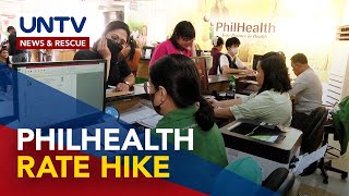 Philhealth premium rate hike from 4 to 5 to take effect this 2024 [upl. by Olumor]