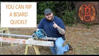 HOW TO RIP A BOARD QUICKLY WITH JUST YOUR CIRCULAR SAW [upl. by Ecnahoy361]