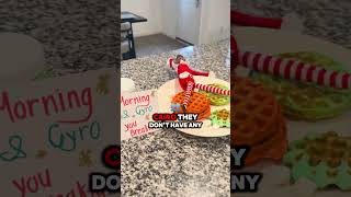 Elf makes waffles for kids dad gets jealous shorts [upl. by Gavini111]