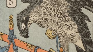 Japanese Woodblock Printmaking  An Ukiyoe Falcon [upl. by Ybok]