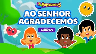 AO SENHOR AGRADECEMOS em LIBRAS  3PALAVRINHAS  VOLUME 1 [upl. by Olive]