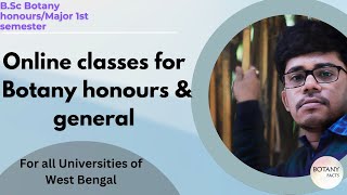 Online Classes for Botany Hons amp general  semester 1 Universities of West Bengal [upl. by Tish]