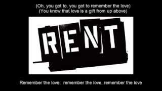 Rent  Seasons Of Love Karaoke [upl. by Hacceber869]