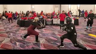 Combat Con 2024 Sword amp Buckler Pools Damian vs Patrick Tarzi [upl. by Ennylhsa]