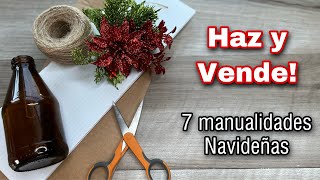 7 Manualidades Navideñas Para Vender o RegalarFaça e Venda Natal2021Christmas DIY [upl. by Arbua]