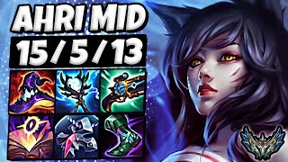 Ahri vs Akshan  MID  Lol Korea Challenger Patch 143 ✅ [upl. by Bittner]