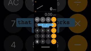 convert currency offline using your iPhone calculator [upl. by Onifled861]