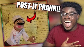 BOWSER JR DOES THE STICKY NOTE PRANK  SML Movie Bowser Juniors Cookies Reaction [upl. by Aimek]