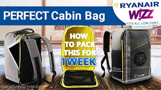 Cabin Bag RyanairWizzAir ✈️  How to Pack a Backpack for a WEEK [upl. by Efi]