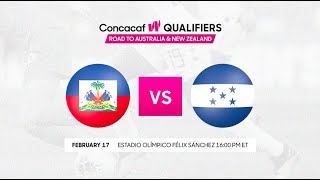 2022 Concacaf W Qualifiers  Haiti vs Honduras  Group E [upl. by Kendy]