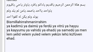 Selmani farisi Mücerreb Tılsımı [upl. by Orv]