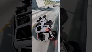 Mercedes GWagon Crash 🤯 beamngdrive carcrash realisticphysics mercedes shorts gwagon gclass [upl. by Ahsinawt]