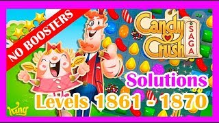 Candy Crush Saga LEVEL 1861 1862 1863 1864 1865 1866 1867 1868 1869 and 1870 [upl. by Hiamerej232]