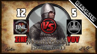 Zinfandel vs VoV BNL Official  Mount and Blade 2 Bannerlord Div C [upl. by Arhat757]