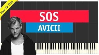 Avicii  SOS  Piano Cover Sheet Music amp MIDI [upl. by Lefty]