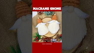 Macrame Gnome tutorial  Easy macrame shorts handmade macrame gnomes ornaments christmas diy [upl. by Ty]