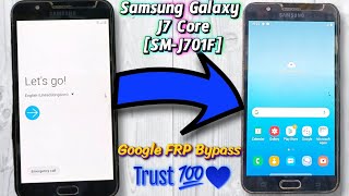 Samsung Galaxy J7 Core SMJ701F Google FRP Bypass 100000  A To Z Step By Step Real Trust Clip💯✅ [upl. by Thesda]