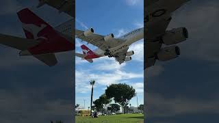 Qantas lax laxairport airbus a380 a380lovers youtubeshorts gladiator yt ipl rcb [upl. by Saffian552]