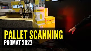 Pallet Scanning with DataMan 470 and High Speed Steerable Mirror  Promat 2023  Cognex [upl. by Jacynth]