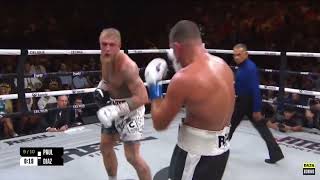 Nate Diaz beats up Jake Paul [upl. by Kornher]