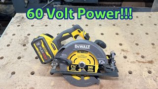 Dewalt 60 Volt DCS578 Flexvolt 714quot Circular Saw Review [upl. by Luamaj]