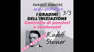 Rudolf Steiner  MINI AUDIOLIBRO  3  I GRADINI DELLINIZIAZIONE Controllo di pensieri e sentimenti [upl. by Yecnahc]