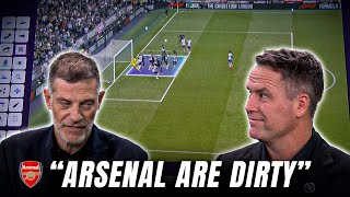 Corner Kings Arsenal 👑 Michael Owen and Bilic analyse Arsenal corners amp Teams that cant defend them [upl. by Uranie940]