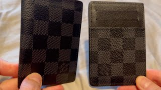 LOUIS VUITTON CARD HOLDER VS POCKET ORGANIZER  COMPARISON [upl. by Frantz]