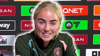 Alex Greenwood prematch press conference  Manchester City v Barcelona  Womens Champions League [upl. by Eenot549]