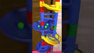 marble run asmr Colorful slope 3 greens 1113 marblerace marblerun [upl. by Mae744]