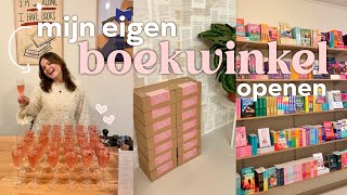 mijn eigen boekwinkel openen 🫶  vlog 5 [upl. by Alletneuq198]