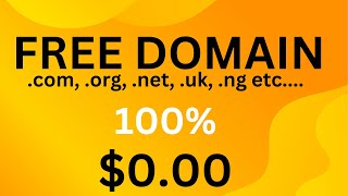 How to get free domain name for a lifetime com org net uk in 2023 NO CREDIT CARDS REQUIRED [upl. by Gleeson614]