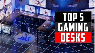 ✅Top 5 Best Gaming Desks in 2024  Best Gaming Desks Review [upl. by Katine992]