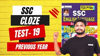 SSC  CLOZE TEST  19  KIRAN PUBLICATION  PREVIOUS YEAR [upl. by Aerdno400]