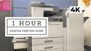 Relaxing printer printing noise 1 hour background white noise ambience study sleep no talking [upl. by Lewes]