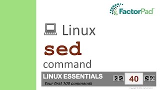 Linux sed command summary with examples [upl. by Humfried391]