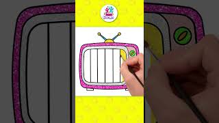 Impariamo a disegnare cortometraggi televisivi kidsdrawing chikiartitalian [upl. by Aohk]