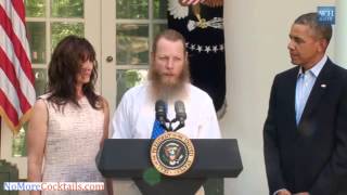 Bowe Bergdahls father praises Allah at the White House [upl. by Nylek33]