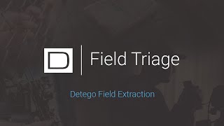 Detego Field Triage Extraction [upl. by Nnylireg]