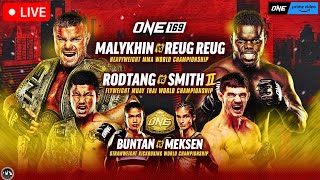 ONE 169 Malykhin vs Reug Reug  LIVE STREAM  MMA Muay Thai Kickboxing WATCH PARTY  PRIME Video [upl. by Cerys]