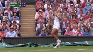 Top 13 Plays Angelique Kerber passes Serena Williams with downtheline backhand [upl. by Savinirs]