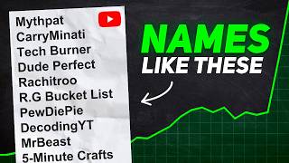 How to Pick BEST Name for YouTube Channel  6 WAYS 😎 [upl. by Kalam724]