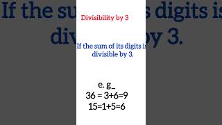 Divisibility rules for 1 2 3 4 5 6 7 8 9 10 11 divisibilitytests divisibilitytricks [upl. by Charisse158]