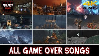 All Call of Duty Zombies Game Over Songs WaW  BO4 4K [upl. by Chaiken]