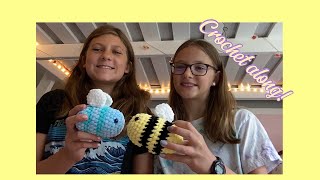 Crochet along Make bees with my bestie [upl. by Enelyw]