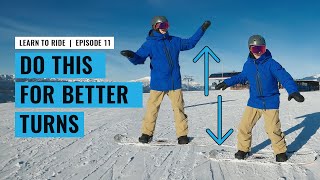 Weighting And Unweighting Your Turns  Learn To Snowboard With Rio  EP 11 [upl. by Tucker]