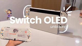 Nintendo Switch OLED Unboxing 🧚🏻🏝️ [upl. by Maloy]