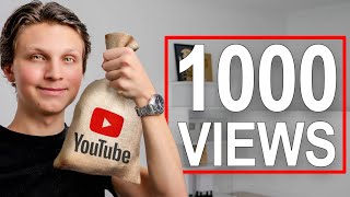 How Much YouTube Pays You For 1000 Views In 2024 [upl. by Hera]