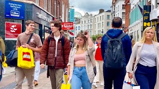 Dublin Ireland July 2023 Grafton street walking tour  4k UHD 60fps [upl. by Allisirp703]