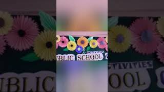 Notice Board decoration  school notice Board decoration ideas  crafts  crafts ideas for school [upl. by Erastes564]